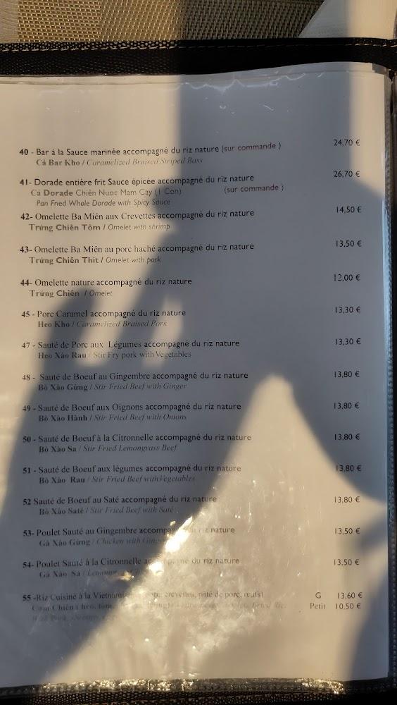 Ba Mien Restaurant - Menu Image 4